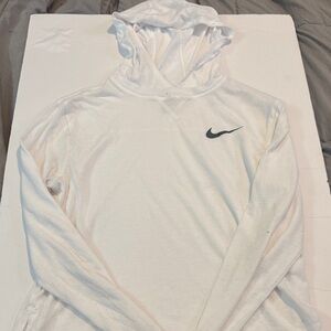 Nike Classic White Pullover with Black Swoosh